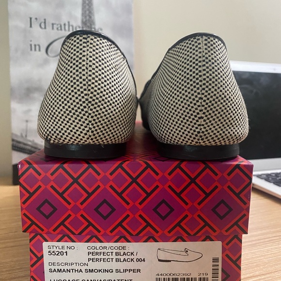 TORY BURCH Samantha Smoking Slipper - Picture 11 of 12